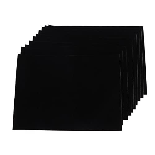 Selbstkleber ströme Stoff Sticky Juwelrry Box Lining FelINing Schwarzes weiches Material für Basteldekoration Juwelierbox Wachkasten Fotorahmen 29.5x21cm 10pcs von Ldafava