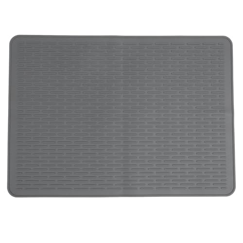 Silikon-Herdplattenabdeckung, hochwertige hitzebeständige Schutzmatte für elektrische Kochfelder, für Küchenarbeitsplatten, Dunkelgrau, 28 x 20 Zoll (71*50*0,3 cm) von Ldafava