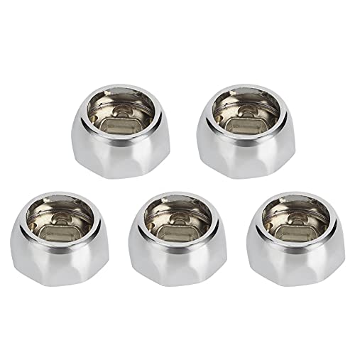 Stangenflanschhalter Garderobe Rohrhalterung Oktagonaler Flanschbasis für Schrankschrank Kleiderschrank Kleidung Stange Zink Legierung 19mm 22 mm 25 mm 5pcs (Φ25 achteckiger Flansch) von Ldafava