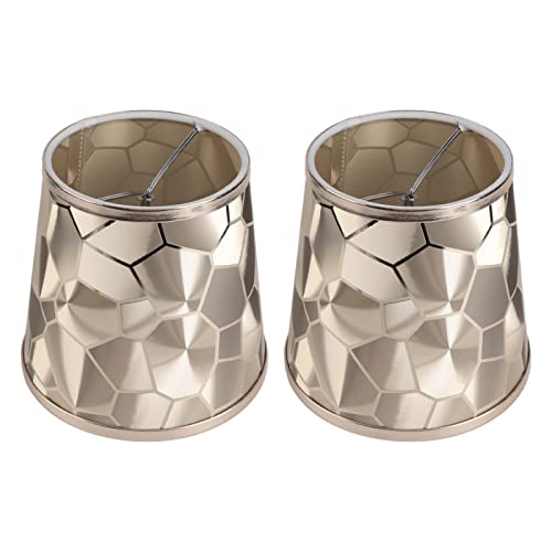 Trommellampenschatten E14 PVC moderne ative kleine Fasslampenschattenabdeckung für Tisch Wand Deckenlampe Licht weicher Home Office 2pcs 11x15x14cm von Ldafava
