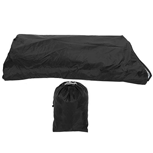 U -Formsofa -Abdeckung wasserdichte staubfeste Außenmöbel Schutzabdeckung für Wohnzimmergarten Schwarz 321x155x76cm 793g Oxford Stoff von Ldafava