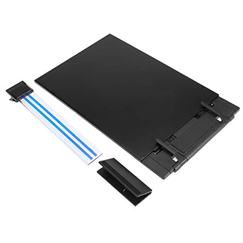 Verstellbarer tragbarer Buchst änder Dokumenten halter Lesetisch Ergonomisch für Studenten Büro angestellte alte Menschen schwarzes Kunststoff metall 13,8x8,3 Zoll von Ldafava