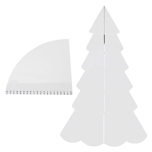 Weihnachtsbaum -Quilt -Set transparentes Acryl -DIY -Näher -Lineal -Vorlage Werkzeug für Schüsselmatten herstellen Feriendekorationen handgefertigte Quiltversorgungen (S m l xl xxl) von Ldafava