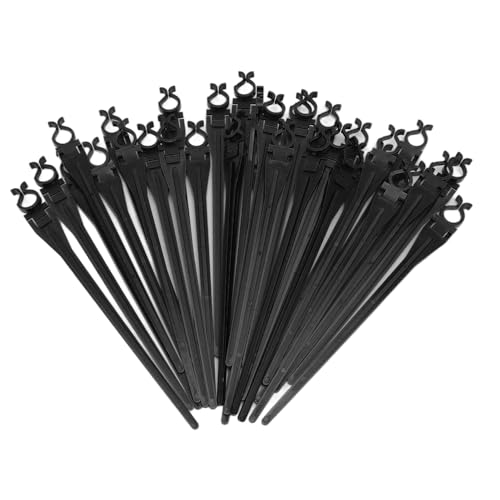 Weihnachtslicht -Hof -Einsätze Universal 9 -Zoll hohe Bodenlichter Pfähle für C7 C9 Urlaubslichter Rasen Patio Pfad Walkway 50pcs Plastik (Schwarz) von Ldafava
