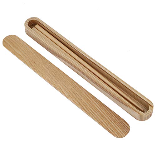 Wiederverwendbare Holzstäbchen tragbares Tischgeschirrs Set Kitchen -Utensilien zum Essen mit Schachtel (Aschenholz -Stäbchenschachtel + Essstäbchen) von Ldafava