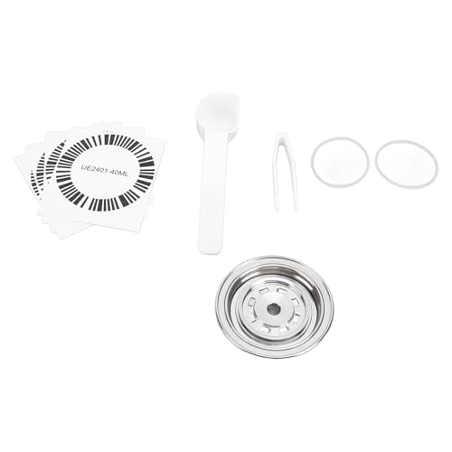 Wiederverwendbare Kaffeeschoten Adapter Edelstahl Kaffeekapselwandlerhalter mit Löffel Clip -Aufklebern O Ringe für Espressomaschinen Kaffeeliebhaber von Ldafava