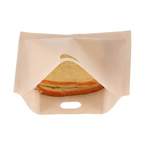 Wiederverwendbare nicht klickbeschichtete Glasfasermikrowellenheizungs -Gebäck -Toaster -Brot -Sandwichbeutel für Kinder und schnelle Mahlzeiten mehrere Größen erhältlich (16 * 18 cm) von Ldafava