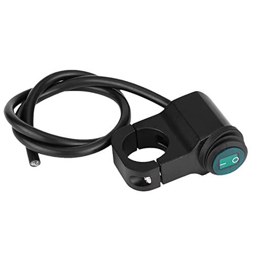 auf Off Switch Universal 22 mm Lenker wasserdichtes Scheinwerfer Nebelfleck Licht Dual -Funktion Grüne Indikator Licht für -Lenker Aluminiumlegierung 12V 16a 50 cm Kabel von Ldafava
