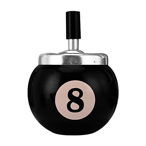 LdawyDE Aschenbecher mit Deckel Drehaschenbecher Ø12CM Billardkugel Stil mit Nummer 8/15 Stainless Steel Aschenbecher für Draussen Windaschenbecher Ornamente für den Innen und Draußen LdawyDE Aschenbecher mit Deckel Drehaschenbecher Ø12CM Billardkugel Stil mit Nummer 8/15 Stainless Steel Aschenbecher für Draussen Windaschenbecher Ornamente für den Innen und Draußen von LdawyDE