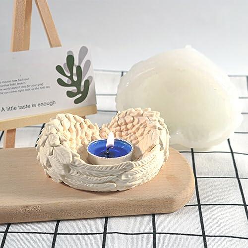 LdawyDE Silikonform Herz Flügel Formen, Kerzenhalter Silikonform 3D Engel Flügel Silikon Formen für Aufbewahrungs, Weich und leicht zu lösen LdawyDE Silikonform Herz Flügel Formen, Kerzenhalter Silikonform 3D Engel Flügel Silikon Formen für Aufbewahrungs, Weich und leicht zu lösen von LdawyDE