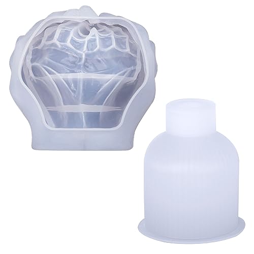 2 Stück Flexible Pflanzgefäß-Vasenformen aus Silikon für Handherstellung, Pflanzen-Blumentopf, Silikon-Blumentopf-Formen zum Backen 2 Stück Flexible Pflanzgefäß-Vasenformen aus Silikon für Handherstellung, Pflanzen-Blumentopf, Silikon-Blumentopf-Formen zum Backen von Ldbuejiaja