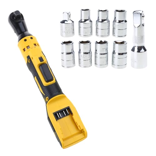 3/8 Zoll Akku-Ratschenschlüssel Bürstenloser Motor Elektrische Ratsche mit variabler Geschwindigkeit 1/4 Zoll Adapter Verlängerungsstange Ersatz von Ldbuejiaja