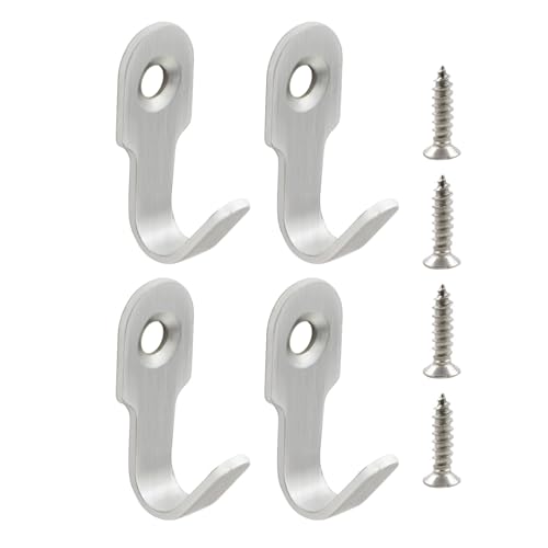 4 stabile Edelstahl-Haken-Designs für die meisten Häuser, ideal zum Aufhängen von Mänteln, Handtüchern und Taschen von Ldbuejiaja