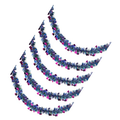 Bunte Herz-Luftschlangen, Schaufenster, Dekoration, zum Aufhängen, Dekoration für Valentinstag, Feier, 5 Stück von Ldbuejiaja