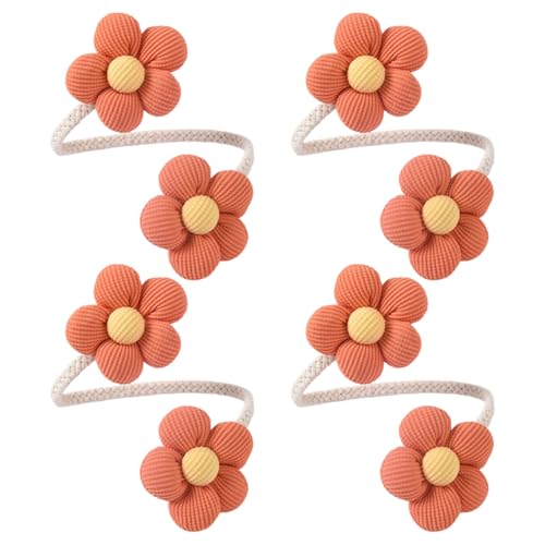 Dekorative Farbenfrohe Blumenvorhang Holdbacks Krawatten 4pcs Metall Seil Fenster Vorhänge Abbacks Clips Für Alle Raum Kinderzimmer Vorhang Dekore von Ldbuejiaja