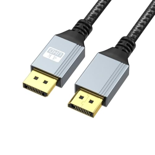 DisplayPort-Steckerkabel, DP1.4, breite Kompatibilitäten, unterstützt 4K 60Hz und 2K 144Hz von Ldbuejiaja