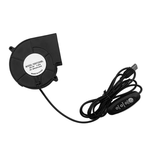 Energieeffizienter 5 V USB-Gebläse für BBQ-Grill und 3D-Drucker, Kühlung, 3600 U/min, Kugellager, effiziente Wärmeableitung von Ldbuejiaja