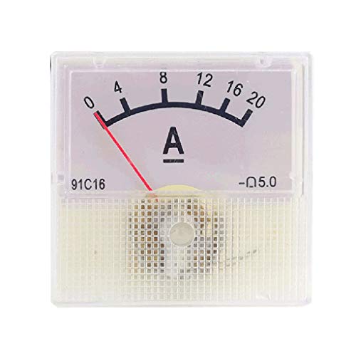 Für Den Ampere Panel Messgerät Quadratformstromstest Mechanischer Zeigertyp Für Panelmesser Für 0-20A 40x40mm/1 6x Stromtest von Ldbuejiaja