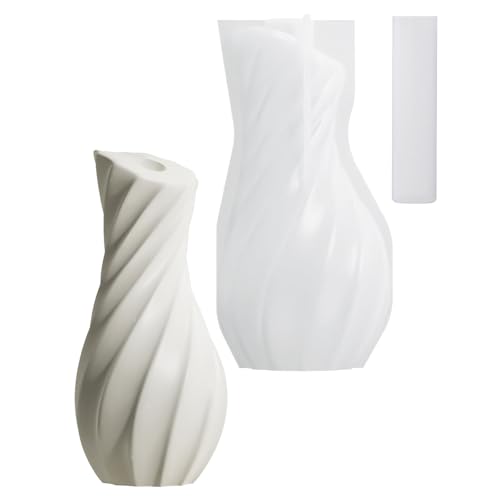 Gestreifte Silikon-Vasenformen, Epoxidharz, Silikonformen, Blumenvase, Silikonformen für Blumenvasen, Heimdekoration von Ldbuejiaja