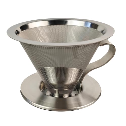 Hand Drip Kaffeemaschine Kaffeemaschine Zubehör Metall Espresso Werkzeug Kaffeefilterbecher Professioneller Kaffee-Tropfer von Ldbuejiaja