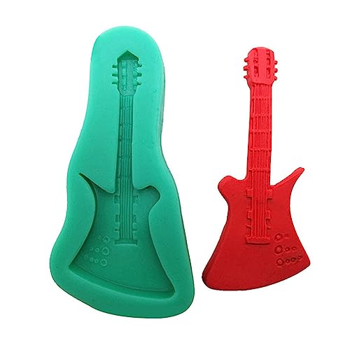 Kreative Schokoladenform Silikon Backform Gitarrennoten Klavierform Kuchen Fondant Formen Süßigkeiten von Ldbuejiaja