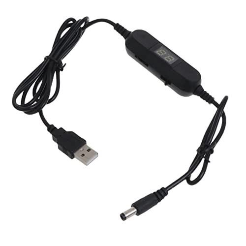 Ldbuejiaja 130 Cm USB Bis 1 5 V 3 V 4 5 V 6V 8 V 12 V 5 5 X 2 1 Mm Einstellbare Spannungskabel Mit LED Voltmeter Für Funklüfterspielzeugkabel von Ldbuejiaja