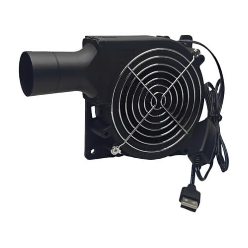 Ldbuejiaja USB-Gebläse mit 3 Geschwindigkeiten, 5 V, leiser Betrieb für Außenmanagement und Holzkohlegrillen, Grillgebläse Ldbuejiaja USB-Gebläse mit 3 Geschwindigkeiten, 5 V, leiser Betrieb für Außenmanagement und Holzkohlegrillen, Grillgebläse von Ldbuejiaja