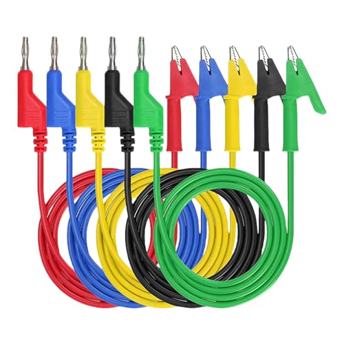 Mehrzweck-Bananenstecker aus Messing, 4 mm, Testlinien, hohe Leitfähigkeit, Stecker-Kabel-Set für Labor- und Ingenieuranwendungen von Ldbuejiaja