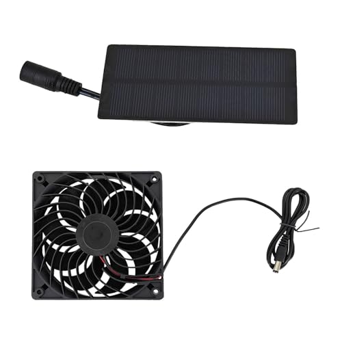 Mehrzweck-Solarventilator, 0,8 W, 4 V, Zubehör für die Kühlung von Gewächshäusern und Scheunen, lange Nutzungsdauer, nachhaltige Lösung von Ldbuejiaja