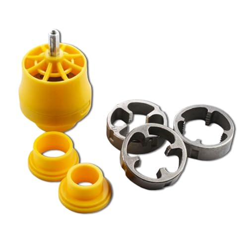 PVC-Gewindebohrer, Rohreinfädler, Sanitär-Werkzeug-Set, Rohreinfädler-Set mit 1,27 cm, 3/4 Zoll (2,5 cm), 7 Stück von Ldbuejiaja