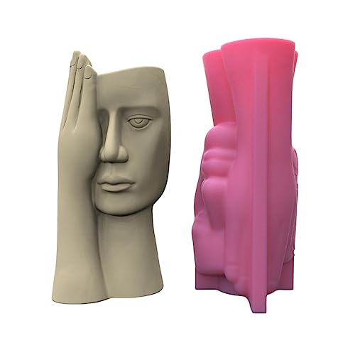 Pflanzer Vase Formen Geschriebene Menschliche Gesichtsformzemente Form von Ldbuejiaja