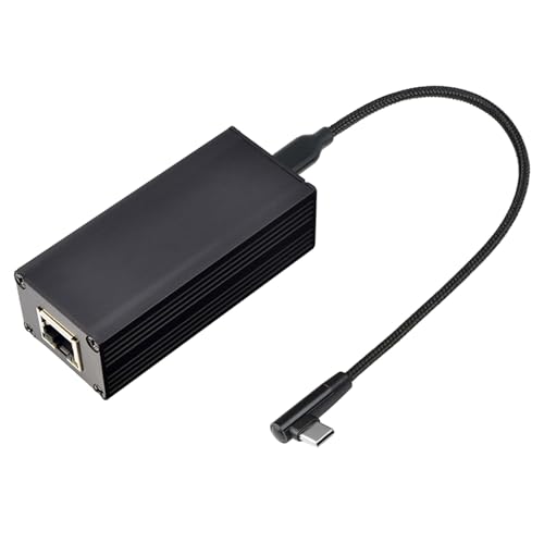 Power Over Ethernet auf USB C Konverter 10/100Mbps Ethernet Power Over Ethernet USB C Netzteil Netzwerkübertragungsadapter für Tablet Laptop Telefon von Ldbuejiaja