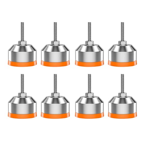 Robuste Nivellierfüße, stoßfeste Basis mit Kontermutter für Werkstatt, Maschinen, Schreibtisch, Stabilität, Vibrationsreduzierung von Ldbuejiaja