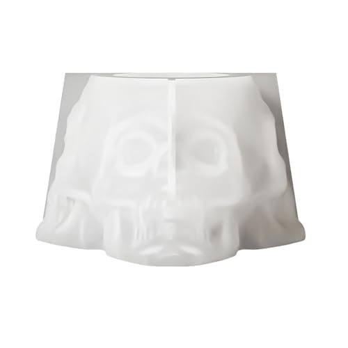Silikonform mit Totenkopf-Gesicht, Epoxidharz, Silikonformen für Aschenbecher, Blumenpflanzer, Stifthalter von Ldbuejiaja