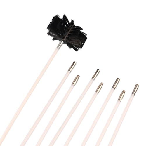 Umfassendes verstellbares Reinigungsset mit Bürsten und flexiblem Stab, geeignet für Schornsteine, Trockner, Lüftungsschlitze, schwer erreichbare Stellen Umfassendes verstellbares Reinigungsset mit Bürsten und flexiblem Stab, geeignet für Schornsteine, Trockner, Lüftungsschlitze, schwer erreichbare Stellen von Ldbuejiaja