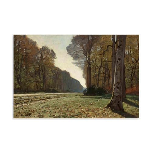 LdinMEX Claude Monet Artwork - The Pave De Chailly Druck Poster Kunstdruck Wandkunst Gemälde Leinwand Kunstwerke Geschenkidee Raumästhetisch 40 x 60 cm von LdinMEX