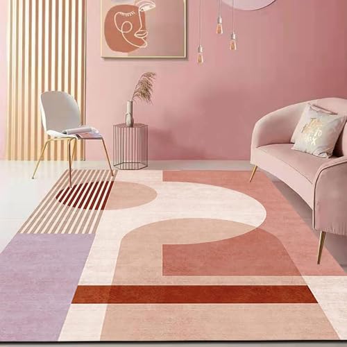 Ldiuttu Großer Teppich 200 x 400 cm Waschbar Wohnzimmerteppich Moderner Anti-Rutsch Kurzflor Teppiche für Küche Esszimmer Schlafzimmer Deko Moderne abstrakte lila rosa weiß Ldiuttu Großer Teppich 200 x 400 cm Waschbar Wohnzimmerteppich Moderner Anti-Rutsch Kurzflor Teppiche für Küche Esszimmer Schlafzimmer Deko Moderne abstrakte lila rosa weiß von Ldiuttu
