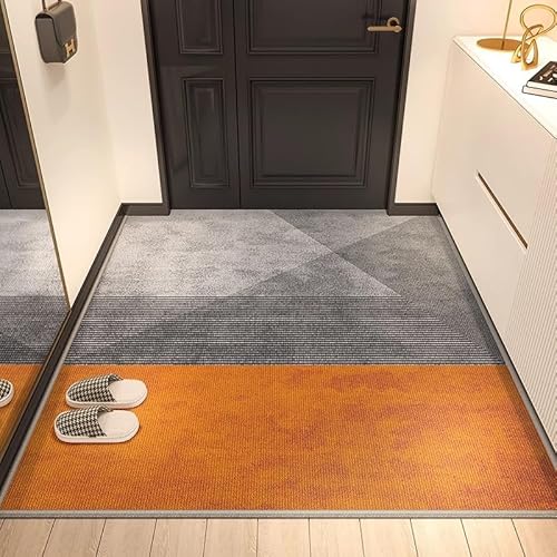 Ldiuttu Großer Teppich 200 x 400 cm Waschbar Wohnzimmerteppich Moderner Anti-Rutsch Kurzflor Teppiche für Küche Esszimmer Schlafzimmer Deko Moderne geometrische Linien grau orange Ldiuttu Großer Teppich 200 x 400 cm Waschbar Wohnzimmerteppich Moderner Anti-Rutsch Kurzflor Teppiche für Küche Esszimmer Schlafzimmer Deko Moderne geometrische Linien grau orange von Ldiuttu