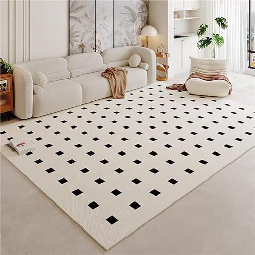 Ldiuttu Großer Teppich 200 x 400 cm Waschbar Wohnzimmerteppich Moderner Anti-Rutsch Kurzflor Teppiche für Küche Esszimmer Schlafzimmer Deko Moderne geometrische Quadrate weiß rot Ldiuttu Großer Teppich 200 x 400 cm Waschbar Wohnzimmerteppich Moderner Anti-Rutsch Kurzflor Teppiche für Küche Esszimmer Schlafzimmer Deko Moderne geometrische Quadrate weiß rot von Ldiuttu