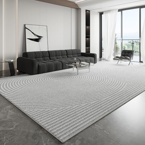 Ldiuttu Großer Teppich Wohnzimmer 160 x 200 cm Rechteckiger Rutschfester Kurzer Flor Weicher Maschinen waschbar Teppich für Esszimmer Schlafzimmer Flur Moderne geometrische Linien grau Ldiuttu Großer Teppich Wohnzimmer 160 x 200 cm Rechteckiger Rutschfester Kurzer Flor Weicher Maschinen waschbar Teppich für Esszimmer Schlafzimmer Flur Moderne geometrische Linien grau von Ldiuttu