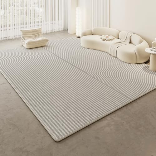 Ldiuttu Teppich Wohnzimmer 130 x 180 cm Waschbarer rutschfest Rechteck Teppich Weich Kurzflor für Schlafzimmer Flur Läufer Moderne geometrische Linien grau Ldiuttu Teppich Wohnzimmer 130 x 180 cm Waschbarer rutschfest Rechteck Teppich Weich Kurzflor für Schlafzimmer Flur Läufer Moderne geometrische Linien grau von Ldiuttu