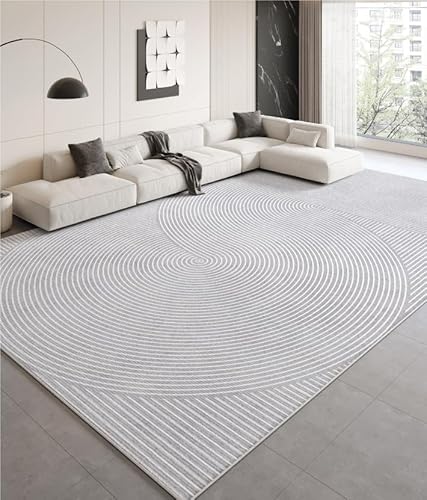 Ldiuttu Teppich Wohnzimmer Groß 200 x 290 cm Weicher rutschfest Waschbarer Schlafzimmer Teppiche Pflegeleichter Dekoration Teppich Moderne Linien geometrisch grau Ldiuttu Teppich Wohnzimmer Groß 200 x 290 cm Weicher rutschfest Waschbarer Schlafzimmer Teppiche Pflegeleichter Dekoration Teppich Moderne Linien geometrisch grau von Ldiuttu