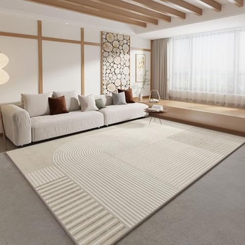 Ldiuttu Teppich Wohnzimmer Groß 200 x 290 cm Weicher rutschfest Waschbarer Schlafzimmer Teppiche Pflegeleichter Dekoration Teppich Moderne Linien geometrisch weiß Ldiuttu Teppich Wohnzimmer Groß 200 x 290 cm Weicher rutschfest Waschbarer Schlafzimmer Teppiche Pflegeleichter Dekoration Teppich Moderne Linien geometrisch weiß von Ldiuttu