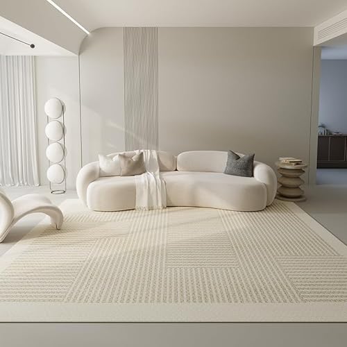 Ldiuttu Teppich Wohnzimmer Groß 200 x 290 cm Weicher rutschfest Waschbarer Schlafzimmer Teppiche Pflegeleichter Dekoration Teppich Moderne Linien geometrisch weiß Ldiuttu Teppich Wohnzimmer Groß 200 x 290 cm Weicher rutschfest Waschbarer Schlafzimmer Teppiche Pflegeleichter Dekoration Teppich Moderne Linien geometrisch weiß von Ldiuttu