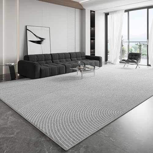 Ldiuttu Teppich Wohnzimmer Groß 200 x 290 cm Weicher rutschfest Waschbarer Schlafzimmer Teppiche Pflegeleichter Dekoration Teppich Moderne Linien grau Ldiuttu Teppich Wohnzimmer Groß 200 x 290 cm Weicher rutschfest Waschbarer Schlafzimmer Teppiche Pflegeleichter Dekoration Teppich Moderne Linien grau von Ldiuttu