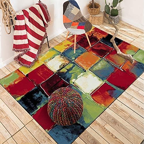 Ldiuttu Teppich Wohnzimmer Groß 200 x 290 cm Weicher rutschfest Waschbarer Schlafzimmer Teppiche Pflegeleichter Dekoration Teppich Moderne abstrakte rot blau orange Ldiuttu Teppich Wohnzimmer Groß 200 x 290 cm Weicher rutschfest Waschbarer Schlafzimmer Teppiche Pflegeleichter Dekoration Teppich Moderne abstrakte rot blau orange von Ldiuttu