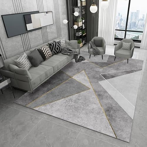 Ldiuttu Teppich Wohnzimmer Groß 200 x 290 cm Weicher rutschfest Waschbarer Schlafzimmer Teppiche Pflegeleichter Dekoration Teppich Moderne geometrische Linien grau gelb Ldiuttu Teppich Wohnzimmer Groß 200 x 290 cm Weicher rutschfest Waschbarer Schlafzimmer Teppiche Pflegeleichter Dekoration Teppich Moderne geometrische Linien grau gelb von Ldiuttu