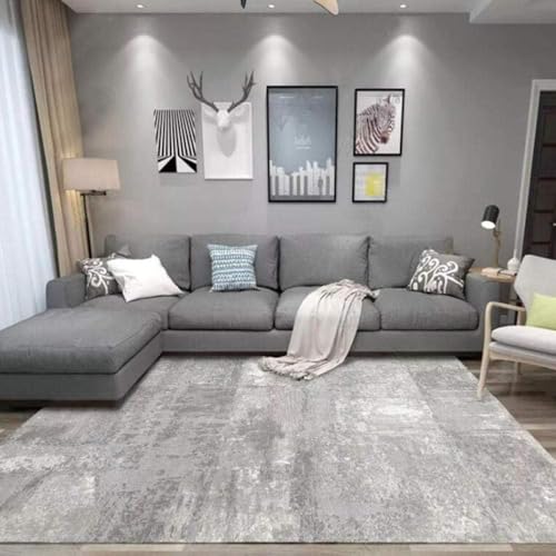 Ldiuttu Teppich Wohnzimmer Groß 200 x 290 cm Weicher rutschfest Waschbarer Schlafzimmer Teppiche Pflegeleichter Dekoration Teppich Modernes Tintengrau Ldiuttu Teppich Wohnzimmer Groß 200 x 290 cm Weicher rutschfest Waschbarer Schlafzimmer Teppiche Pflegeleichter Dekoration Teppich Modernes Tintengrau von Ldiuttu
