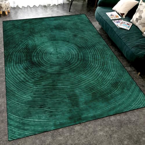 Ldiuttu Teppich Wohnzimmer Moderner 140 x 200 cm Waschbar Kurzflor Weich Pflegeleicht Teppich für Schlafzimmer Esszimer Küchen Moderne geometrische Linien grün Ldiuttu Teppich Wohnzimmer Moderner 140 x 200 cm Waschbar Kurzflor Weich Pflegeleicht Teppich für Schlafzimmer Esszimer Küchen Moderne geometrische Linien grün von Ldiuttu