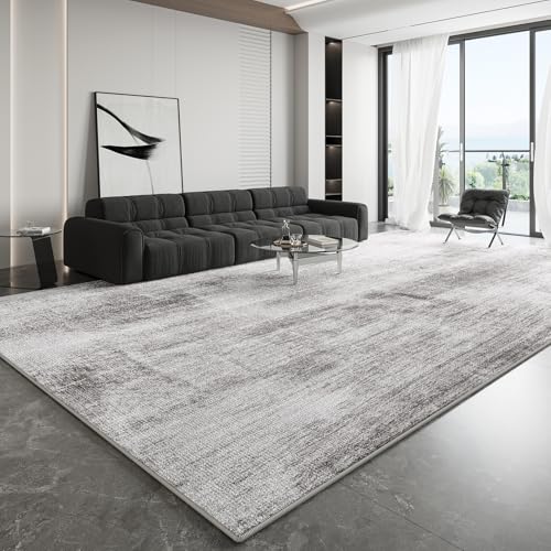 Ldiuttu Teppich Wohnzimmer Moderner 140 x 200 cm Waschbar Kurzflor Weich Pflegeleicht Teppich für Schlafzimmer Esszimer Küchen Modernes Tintengrau von Ldiuttu